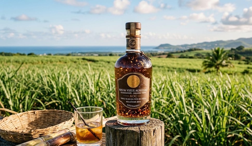 Bouteille rhum vieux premium medaille or