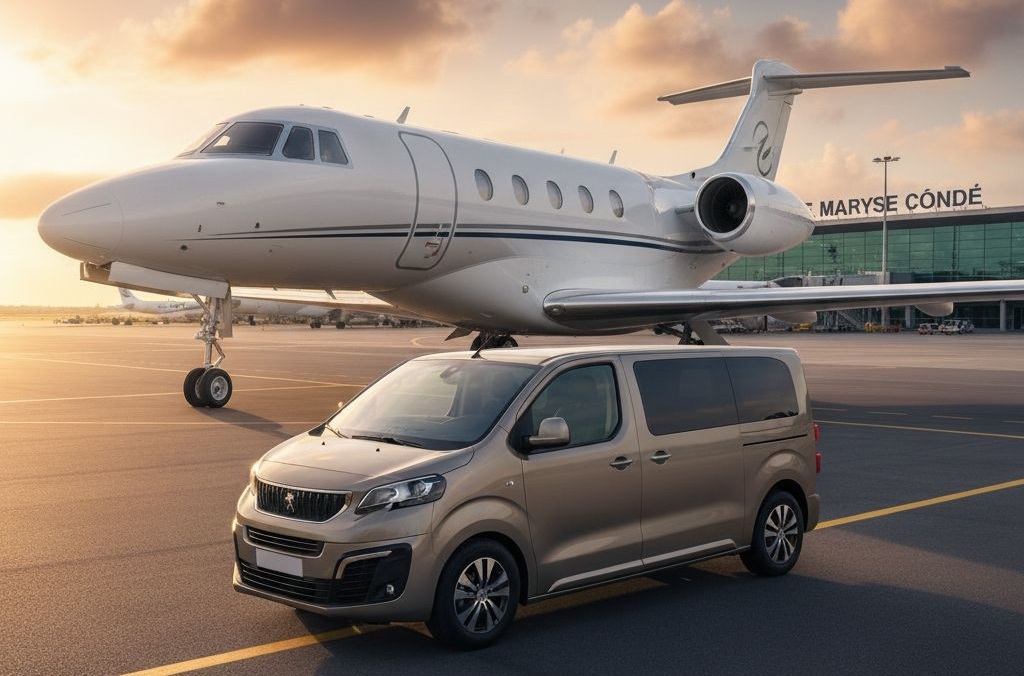 VTC aéroport Guadeloupe Maryse Condé – transfert privé avec chauffeur, accueil sortie 2